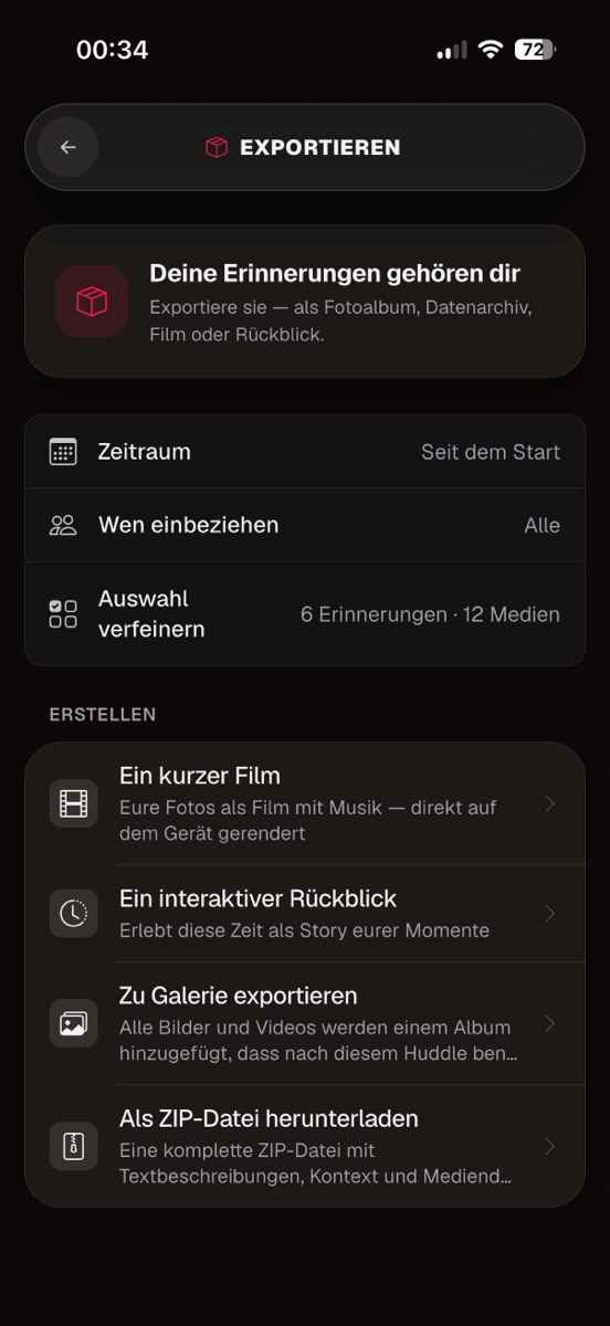Huddle App Screenshot