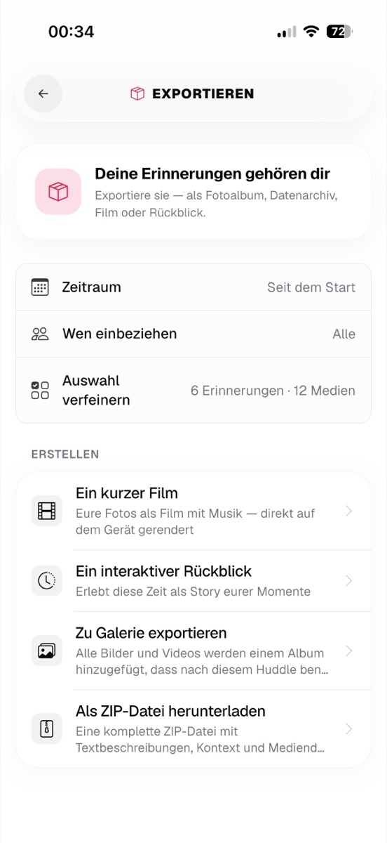 Huddle App Screenshot