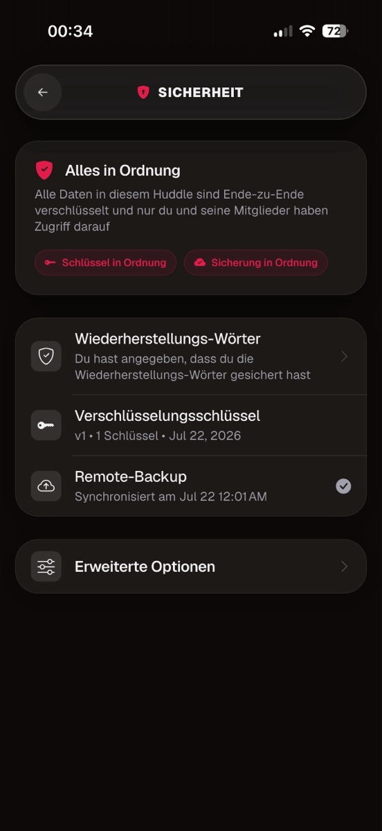 Huddle App Screenshot