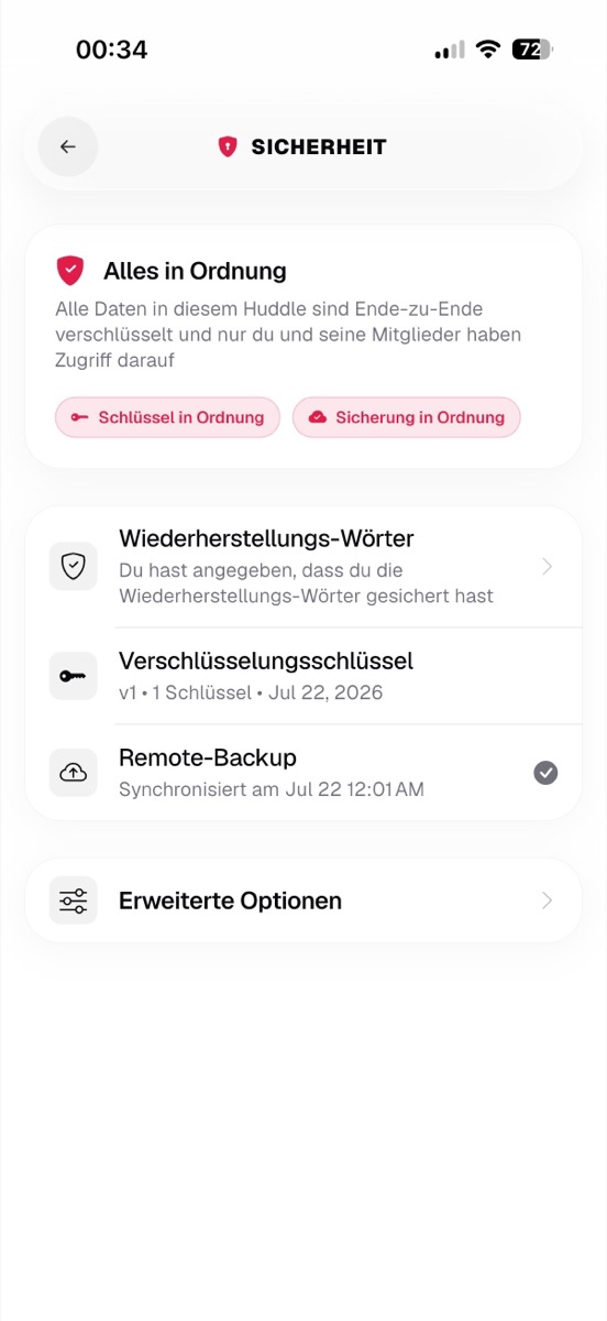 Huddle App Screenshot