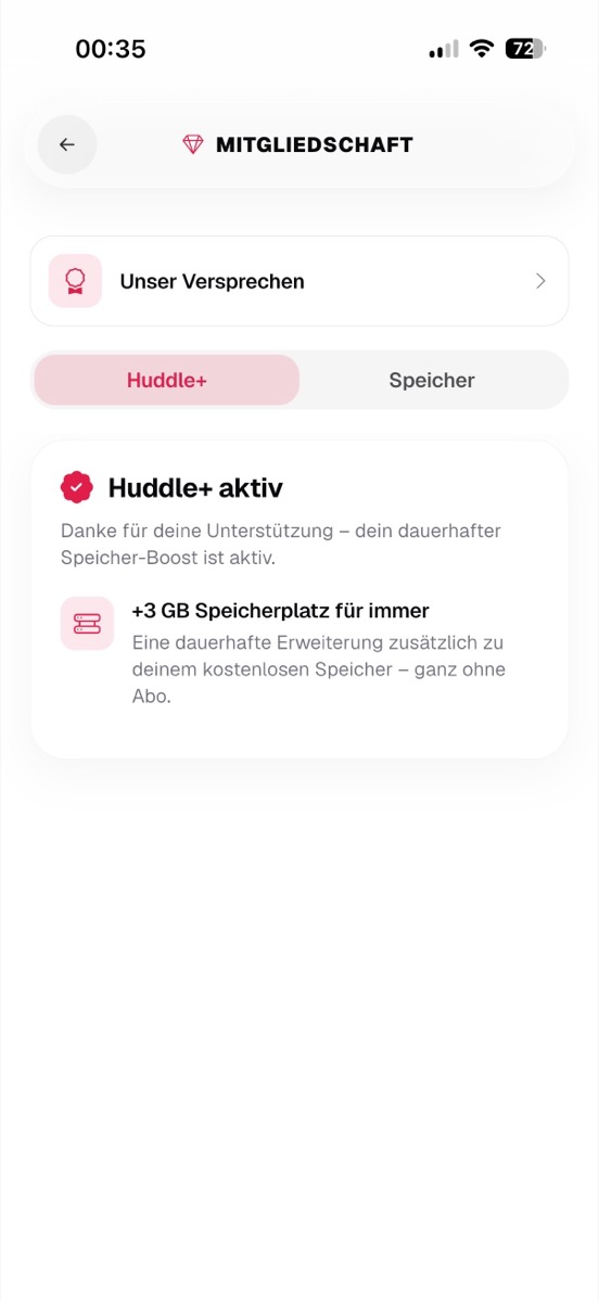 Huddle App Screenshot